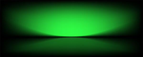 Abstract image of dark room concrete floor. Black room or stage background for product placement.Panoramic view of the abstract fog. White cloudiness, mist or smog moves on black background. © PECAH