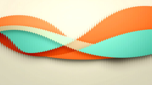 Vibrant colorful waves with dynamic gradient effect