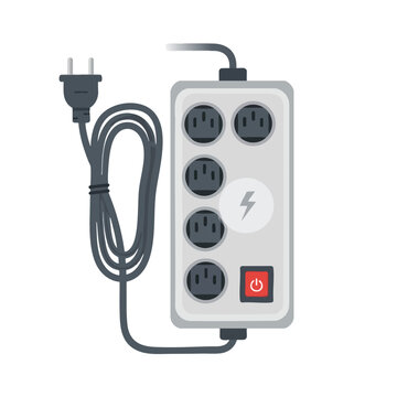 Power Extension Cord with Multiple Outlets for Home and Office Use