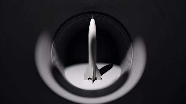 Aerodynamic Research A Sleek Aircraft Model Undergoing Wind Tunnel Testing for Enhanced Flight Performance