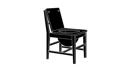 Fototapeta premium Essential assistive living commode chair for enhanced personal hygiene independence