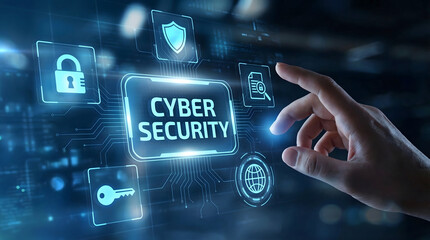 Fototapeta premium Digital Data Privacy and Cyber Security Network Guard for Business
