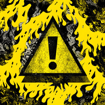 Warning Sign with Exclamation Mark.