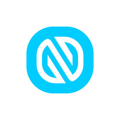 Fototapeta premium N logo simple clean and elegance