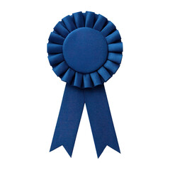PNG Blue ribbon award symbol.