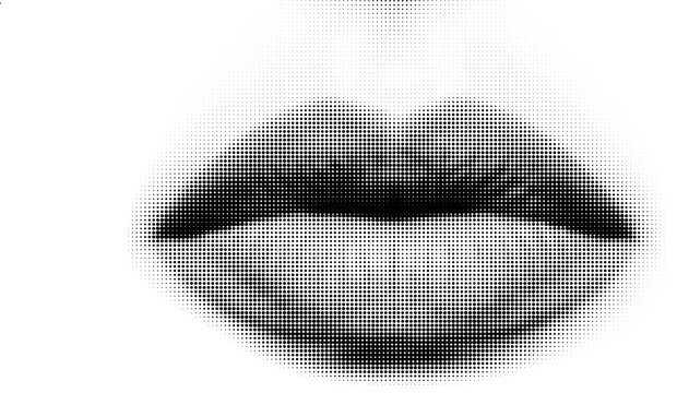 Sensuous Lips in Monochrome: An artistic, grayscale close-up of sensuous lips, artfully captured in a soft, diffused light, evoking a sense of allure and elegance.