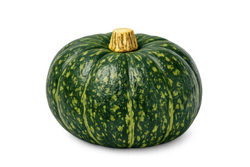 Kabocha squash displaying vibrant green skin with yellow speckles, a nutritious winter vegetable for healthy eating and cooking