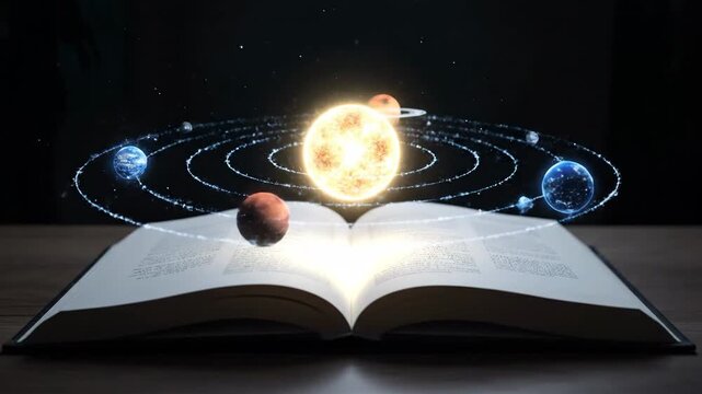 Augmented Codex Solar System Hologram Education 3D Planets