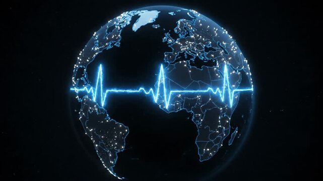 Global Sync Networking World Map Connectivity EdTech