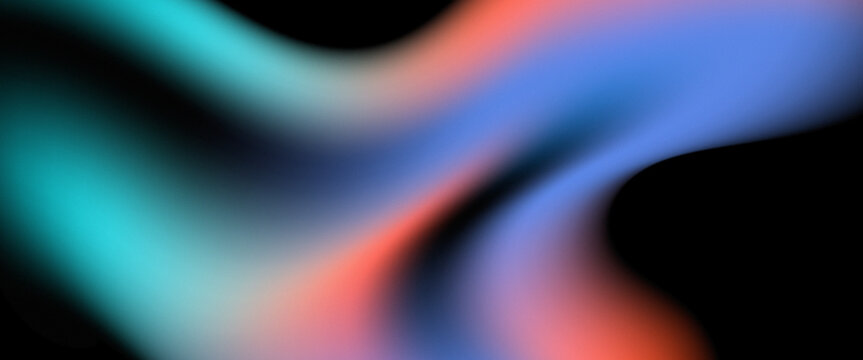Abstract fluid design with smooth gradient transitions, creating a dynamic and vibrant light flow against a dark backdrop, perfect for modern digital art, energetic wallpaper, and creative designs