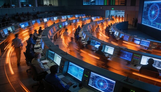 The power of digital technology with a focus on a software engineer utilizing a computer with lines of code, data analysis, and AI algorithms to improve business operations