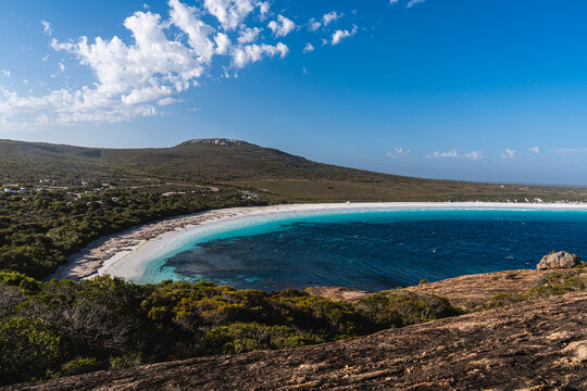 Hellfire bay beach with turquoise water and white sand