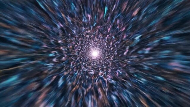 Abstract gradient vortex with radiant center and shimmering speckled texture