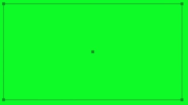 White computer mouse cursor pointer clicking and dragging to create a black selection rectangle box on a solid green screen background for tutorials