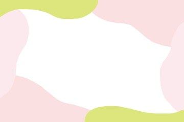 春イメージのフレーム背景