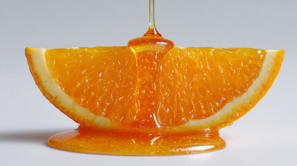 Sweet Citrus Fruit with Syrup Splash