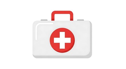 Fototapeta premium First Aid Kit Medical Box Healthcare.