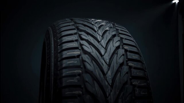 Tire tread rubber wet closeup texture dramatic lighting black car tire tread pattern textured