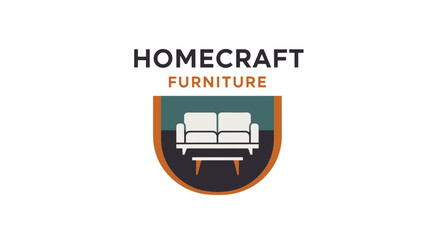 Homecraft Furniture Logo with Sofa Design.