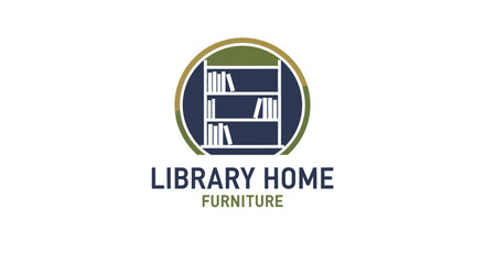 Library Home Furniture Company Logo Design.