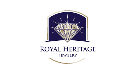 Luxury Diamond Jewelry Logo Design.