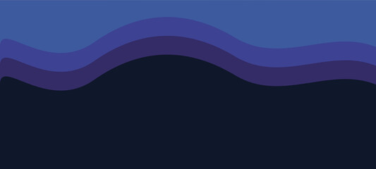 Fototapeta premium Wavy blue and purple gradient background design