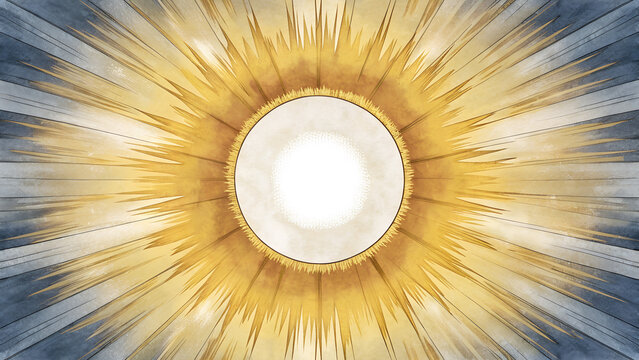 Radiant starburst pattern emanating from bright central light