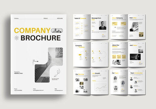 Modern Corporate Company Profile Brochure Template