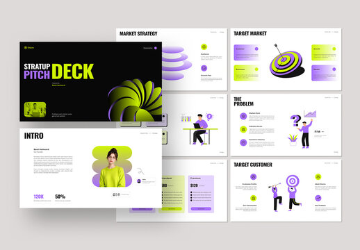 Modern Startup Pitch Deck Presentation Template