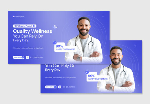 Modern Healthcare Medical Promotion Web Banner Template