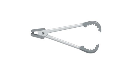 Silver Adjustable Pliers Isolated on White.