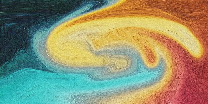 Photography of abstract marbleized effect background. gold, yellow, blue 