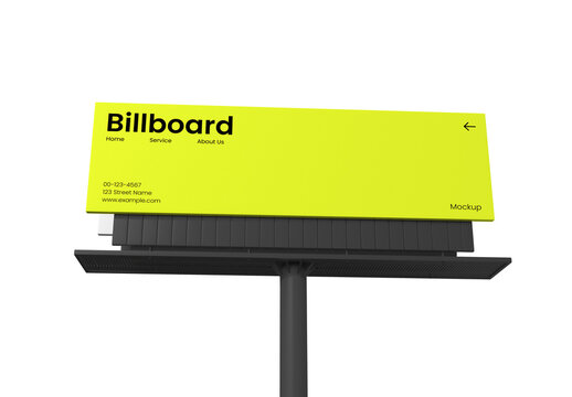 Wide Outdoor Billboard Mockup