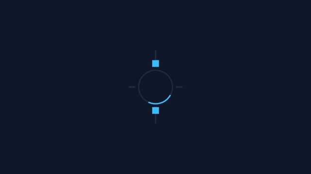 Loading Animation Blue Circle Progress Indicator.