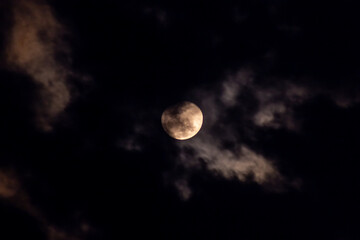  full moon dark sky with clouds © ric