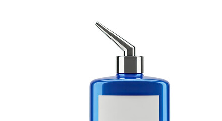 Fototapeta premium Blue Bottle with Chrome Applicator Tip