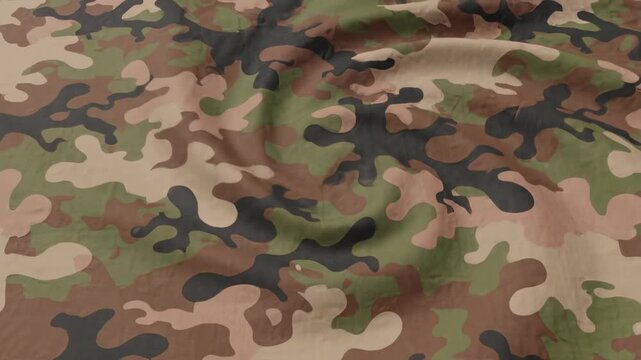 Camo pattern fabric texture background for military design.