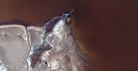 Lake Urmia Iran Salt Shore