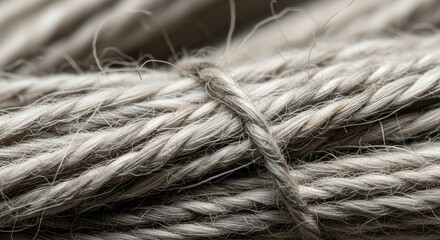 Close-up of a tightly wound rope.