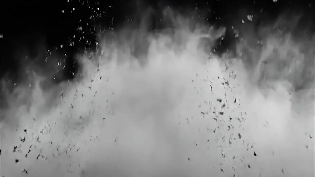 A burst of white chalk dust powder exploding outward 4K Videos