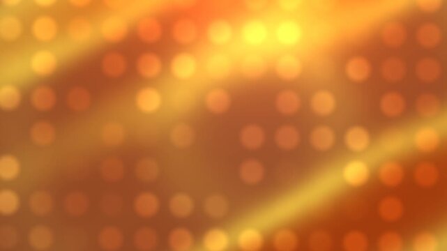 Golden glowing bokeh animation in 4K abstract digital background.