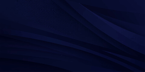 Fototapeta premium Abstract dark blue backdrop featuring a digital wave pattern with light energy lines and a 3d motion blur texture for a modern wallpaper design