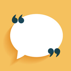 Obraz premium web quote bubble frame template for social media post