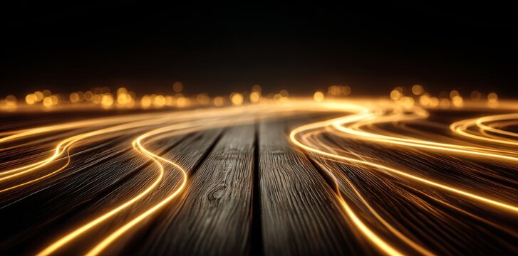 Abstract background featuring dark grey and gold waves with subtle lighting