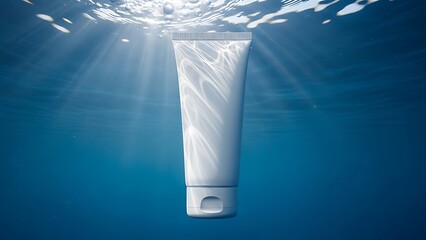 Minimalist Skincare tube mockup cosmetic packaging template clean beauty cream lotion container product branding design realistic isolated background for skincare spa cosmetic marketing presentation