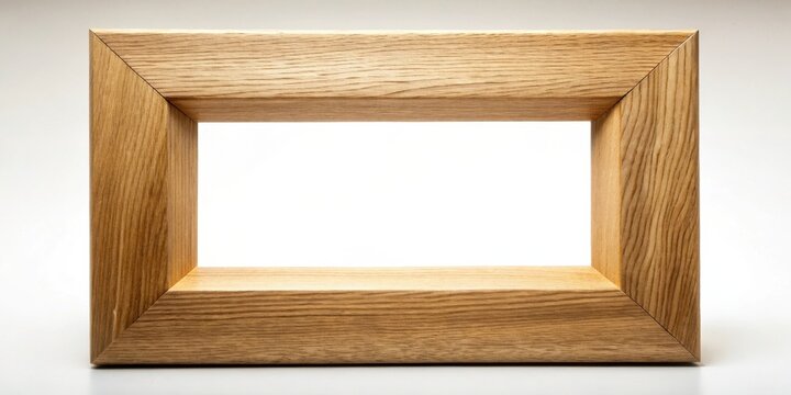 A Simple, Elegant, Light Oak Wood Frame Perfect for Displaying Your Artwork or Photographs