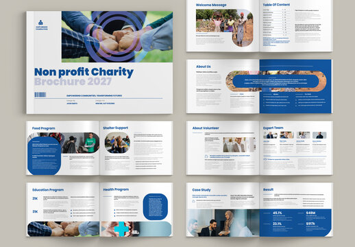 Charity Brochure Landscape Template