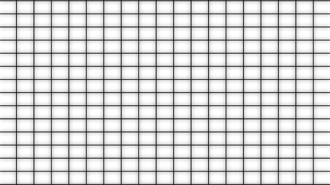 A grid pattern composed of numerous white squares with black borders