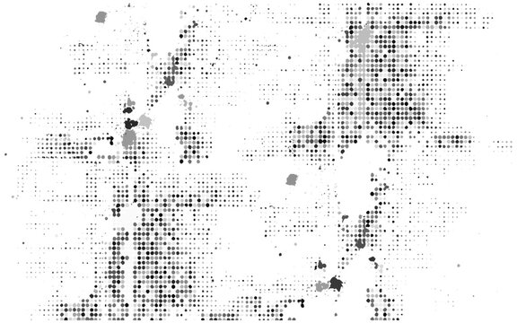 Grunge halftone black dost texture abstract overlay vector illustration