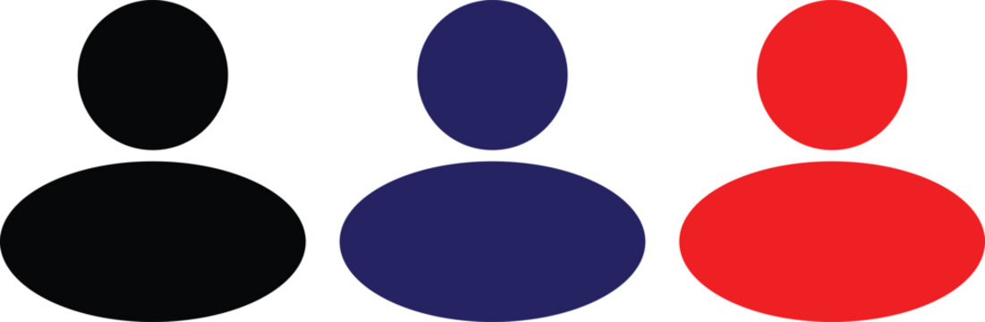avatar icon User  profile symbol  for web site, User icon vector illustration
